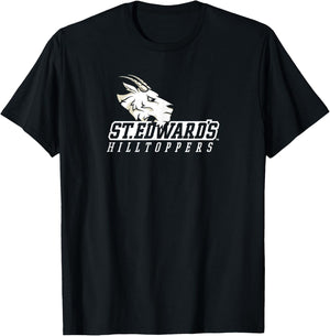 St. Edward's University Hilltoppers Primary Logo T-Shirt - T-Shirt | Black