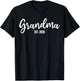 Grandma Est. 2026 Promoted to Grandma New Grandmother T-Shirt - T-Shirt | Black