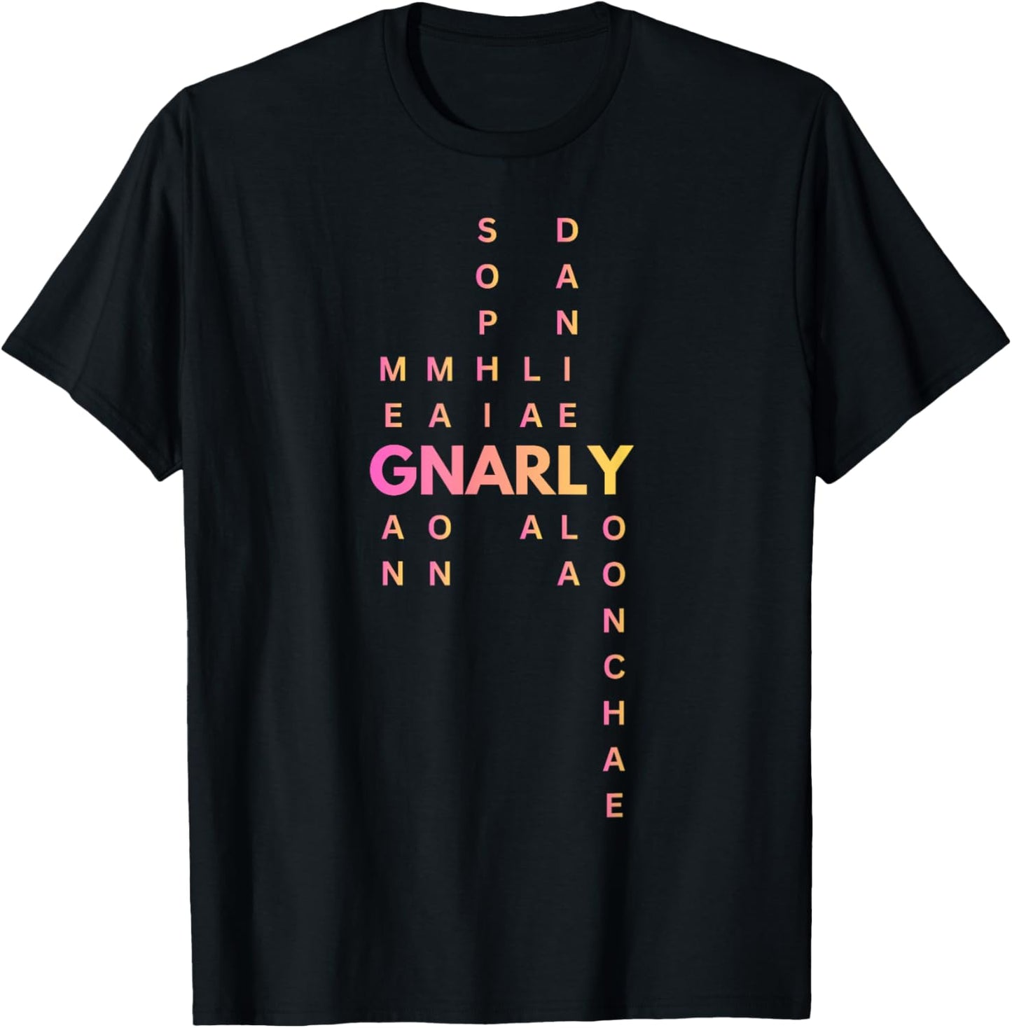 Gnarly Names (Pink Orange Yellow) Making Beats T-Shirt - T-Shirt | Black