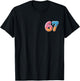Ice Cream Drip Six Seven 6 7 Meme 67 T-Shirt - T-Shirt | Black