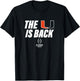 Miami 2025-26 College Football Playoff The U is Back (Green) T-Shirt - T-Shirt | Black