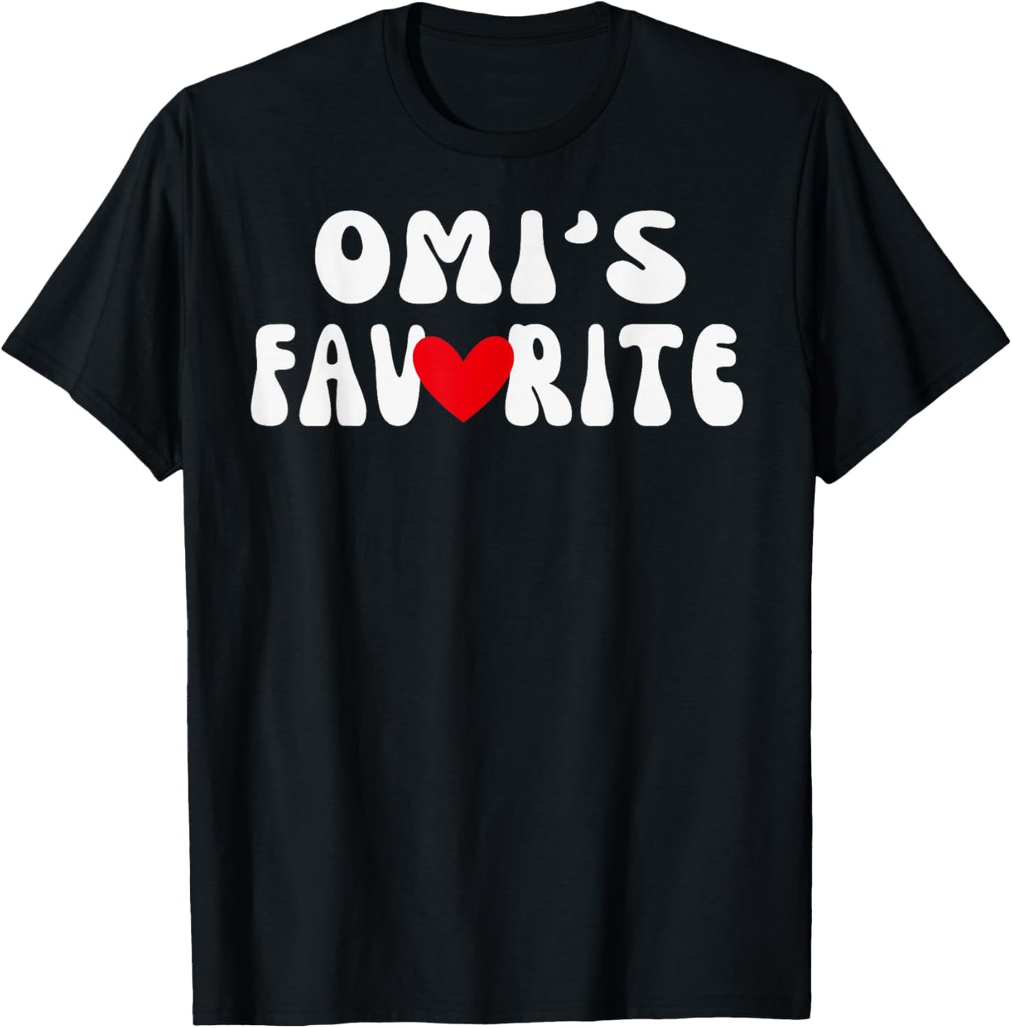 OMI’S Favorite Funny Grandparent Grandchild Vintage Humor T-Shirt - T-Shirt | Black