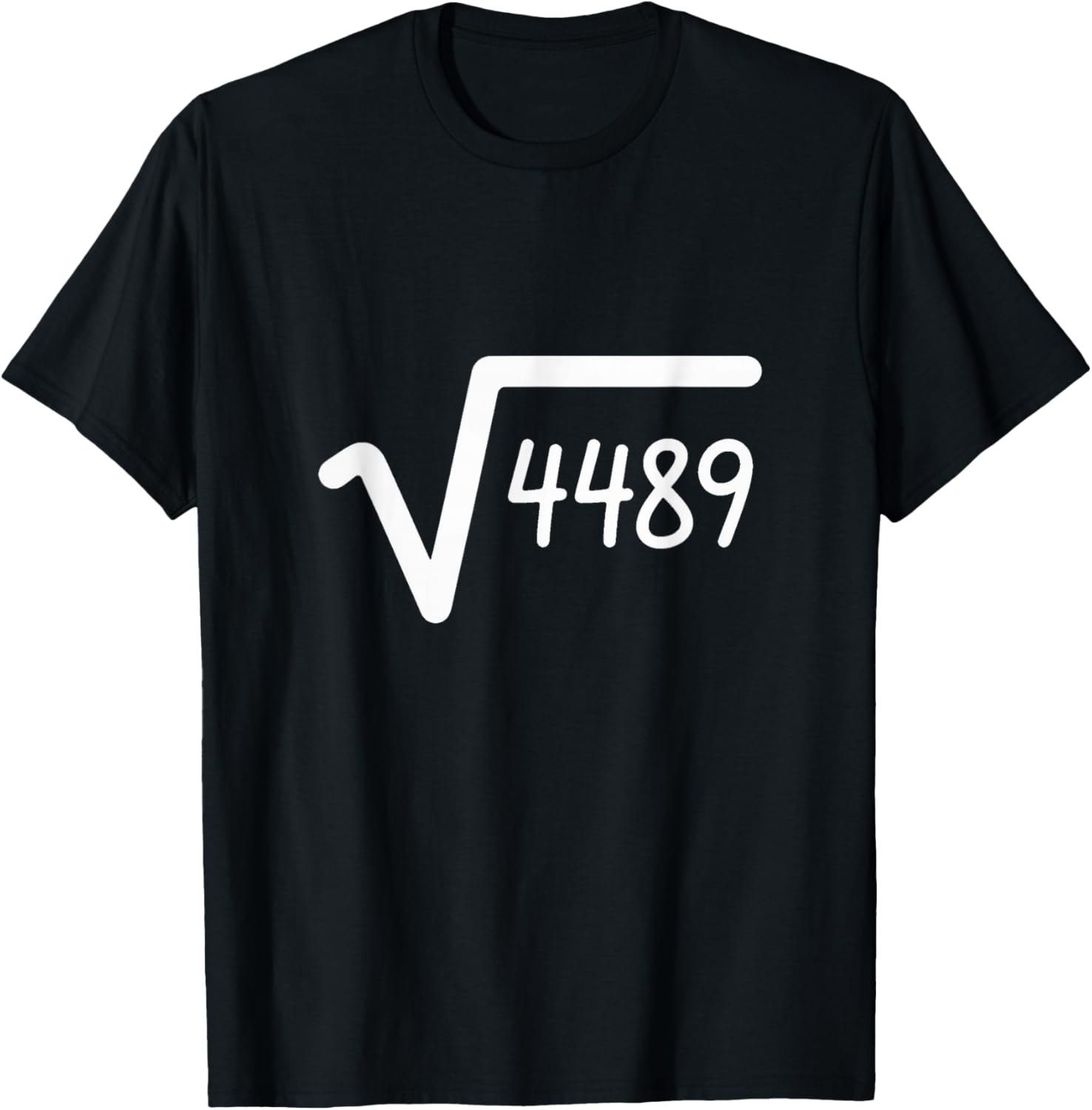 67 Meme Square Root of 4489 Six Seven T-Shirt - T-Shirt | Black