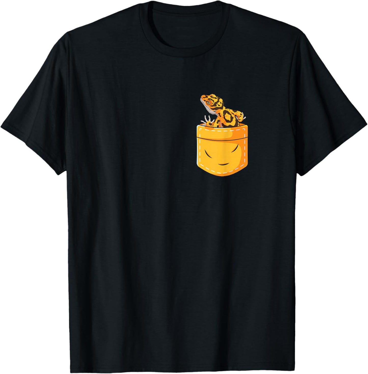 Leopard Gecko Owner Pocket Leopard Gecko Lover T-Shirt - T-Shirt | Black