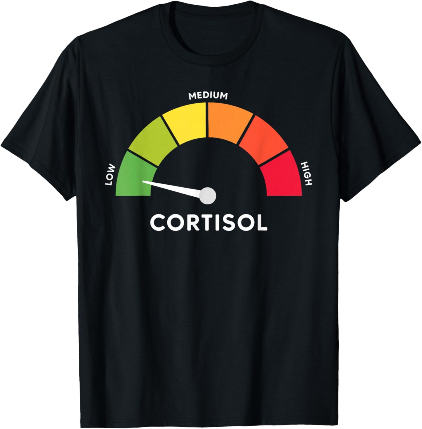 Low Cortisol Levels Meme T-Shirt - T-Shirt | Black