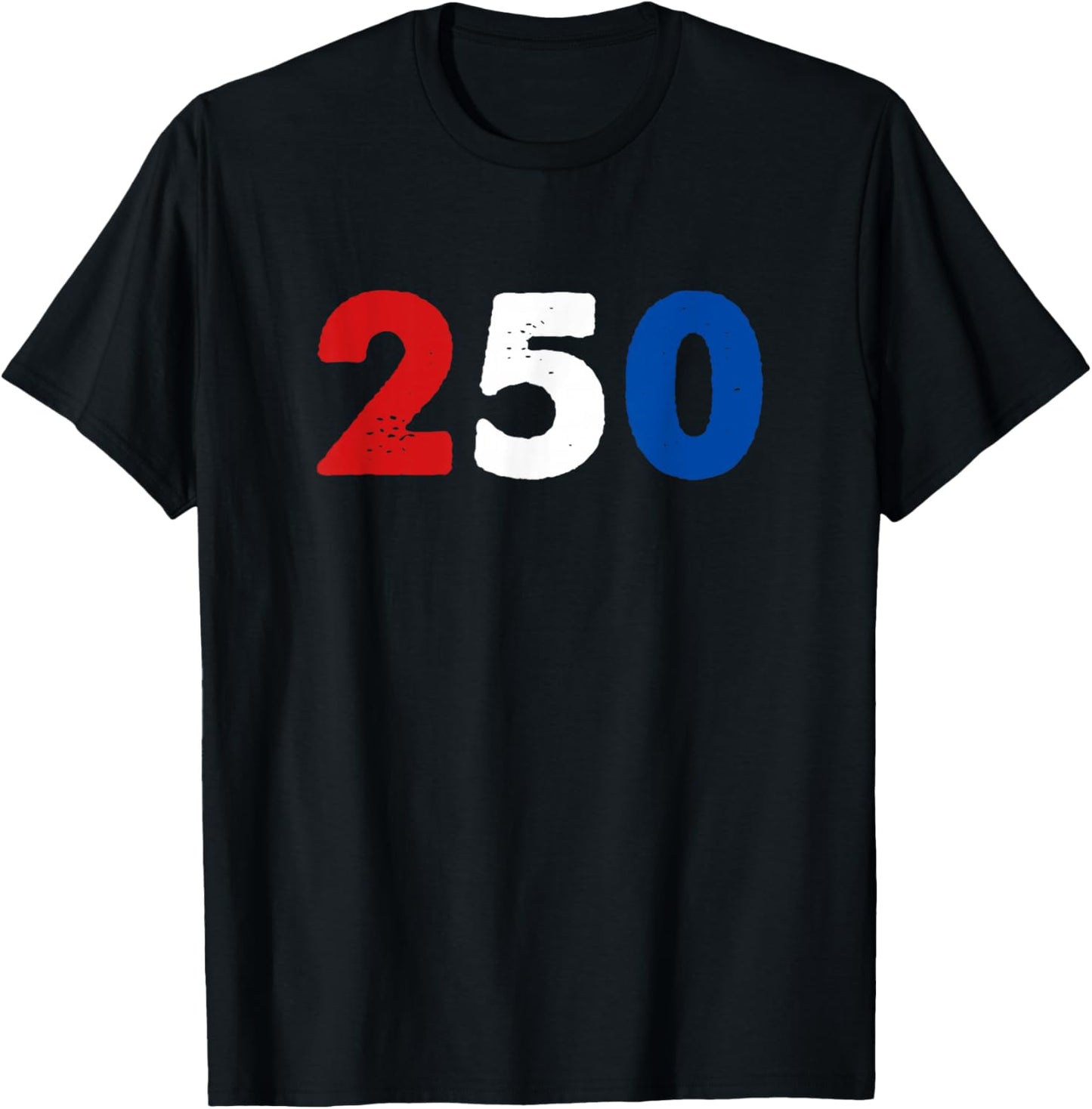 250 Years 1776-2026 250th Birthday USA Patriotic 4th of July T-Shirt - T-Shirt | Black
