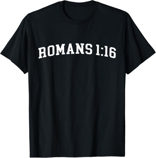 Romans 1:16 T-Shirt - T-Shirt | Black