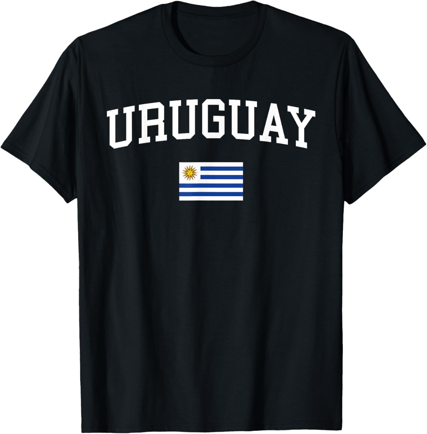 Uruguayan Flag Men Women Kids Uruguay T-Shirt - T-Shirt | Black