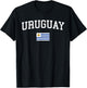 Uruguayan Flag Men Women Kids Uruguay T-Shirt - T-Shirt | Black