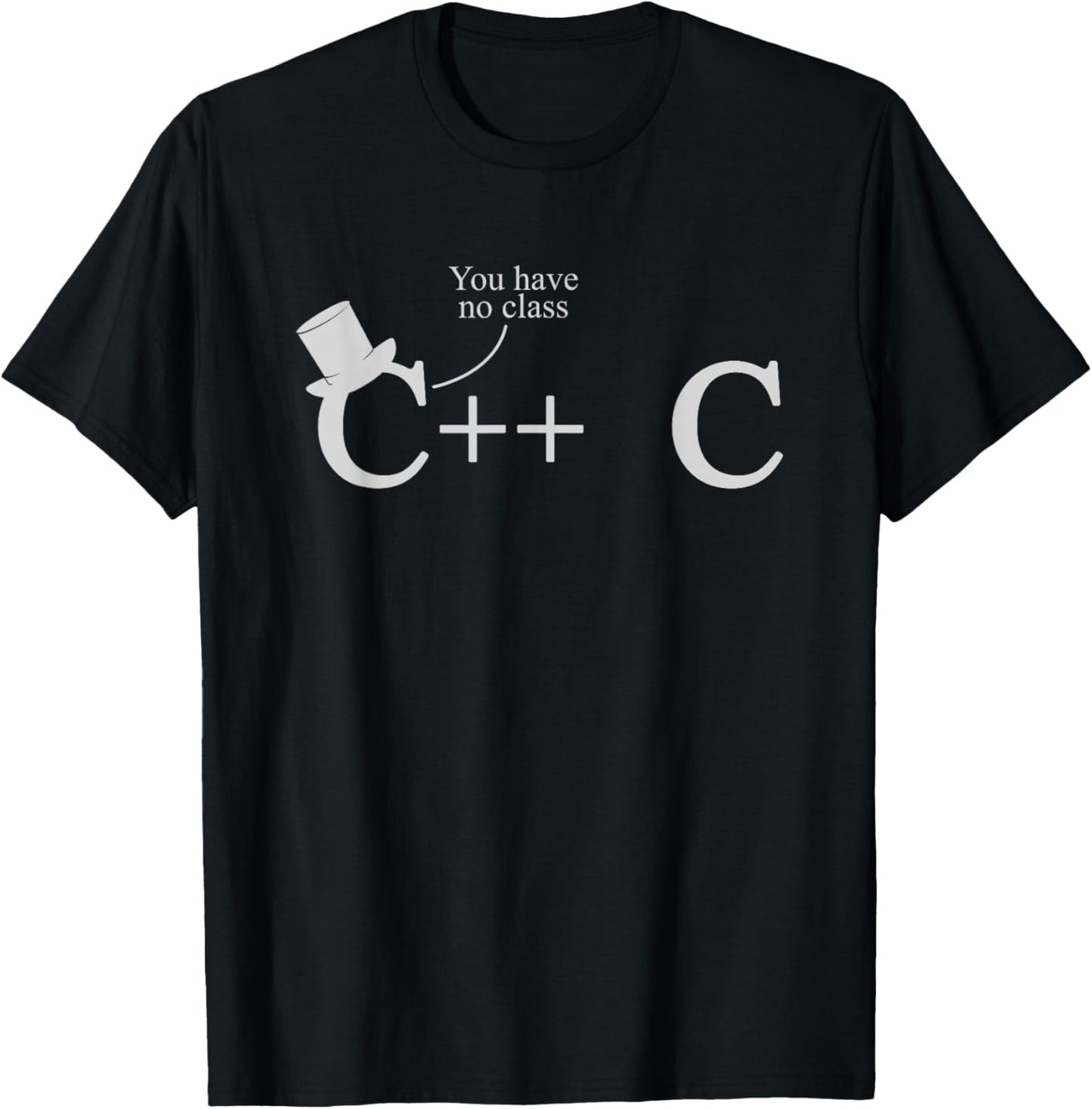 C++ VS C | Funny Nerdy Programming Coding Data Science T-Shirt - T-Shirt | Black