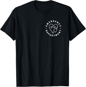 Emergency Department ER Crew Nurse Emergency Room Healthcare T-Shirt - T-Shirt | Black