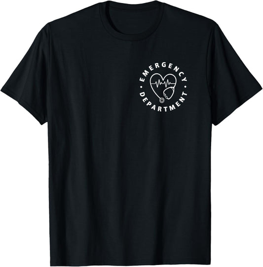 Emergency Department ER Crew Nurse Emergency Room Healthcare T-Shirt - T-Shirt | Black
