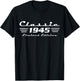 Classic 81 Birthday Decorations Men 81yr 1945 81th Birthday T-Shirt - T-Shirt | Black