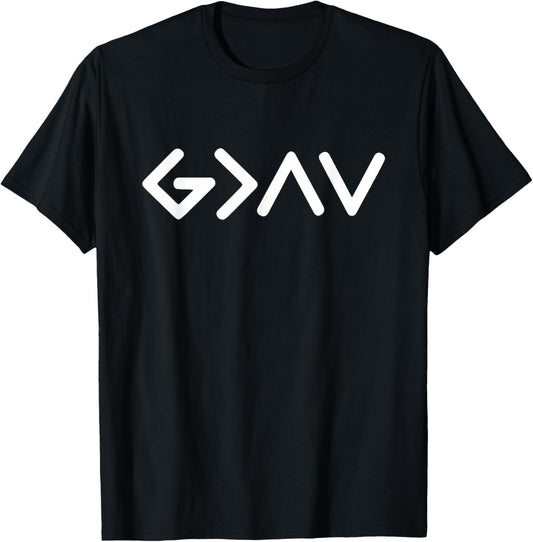 God is Merciful Than Our Highs and Lows Christian Men Women T-Shirt - T-Shirt | Black