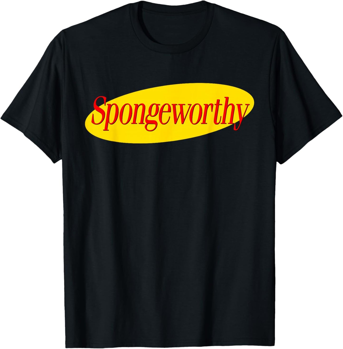 Funny Men's Spongeworthy T-Shirt - T-Shirt | Black
