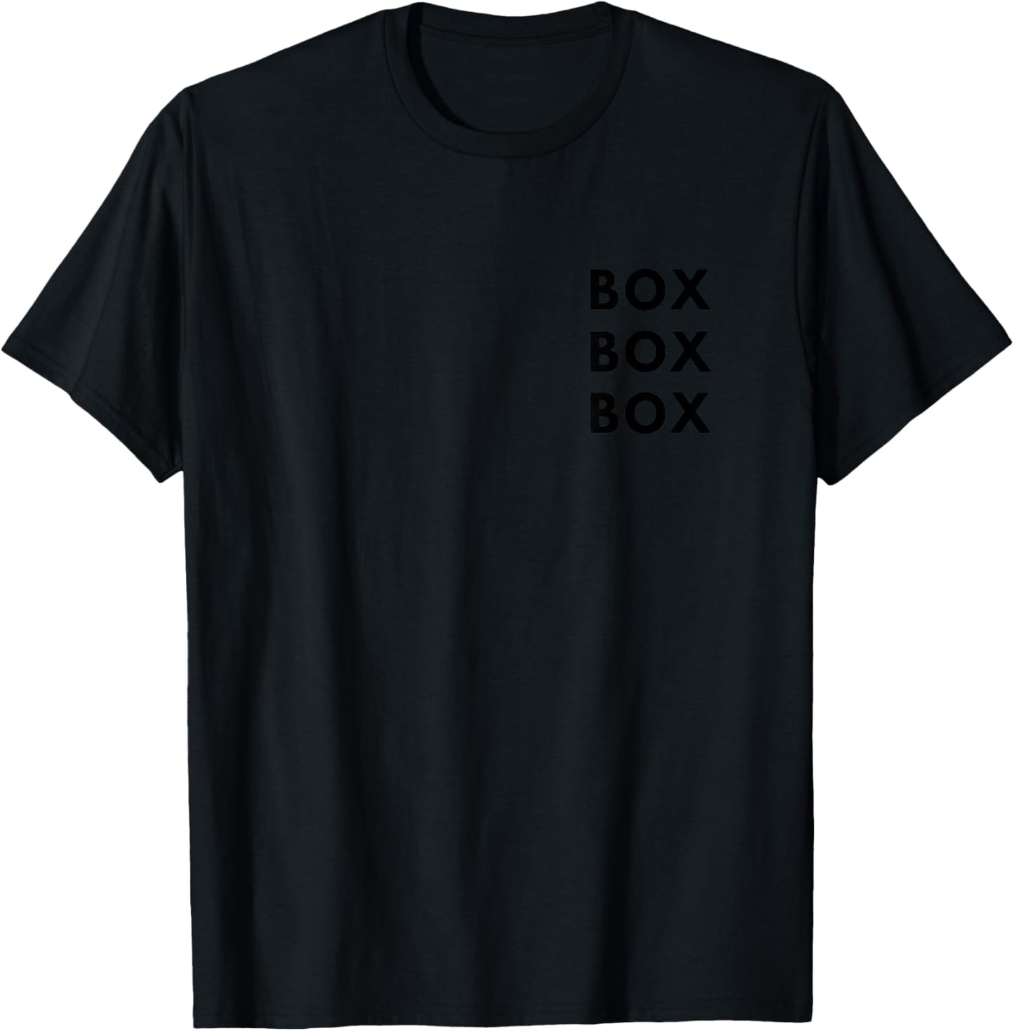Box Box Racing Design T-Shirt - T-Shirt | Black