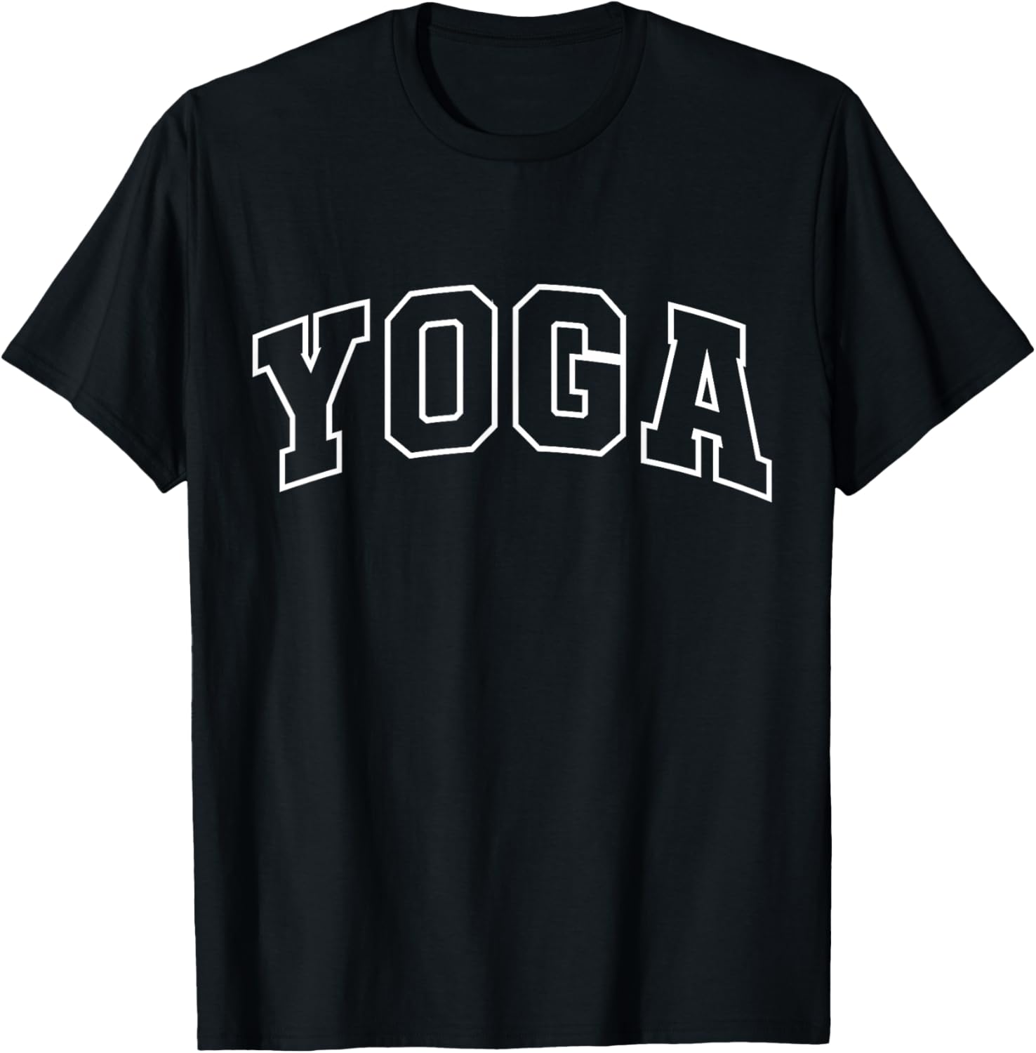 Yoga Funny Athletic Lettering Instructor Coach T-Shirt - T-Shirt | Black