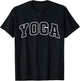 Yoga Funny Athletic Lettering Instructor Coach T-Shirt - T-Shirt | Black