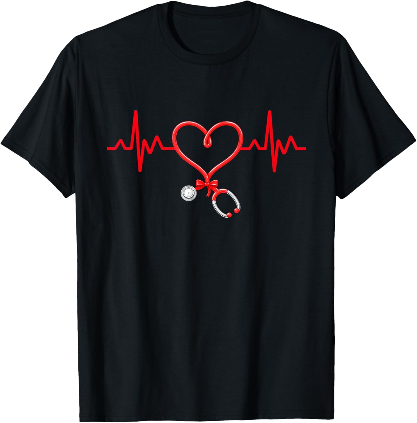Nurse Valentines Cute Nursing RN PCT CNA Nurse T-Shirt - T-Shirt | Black