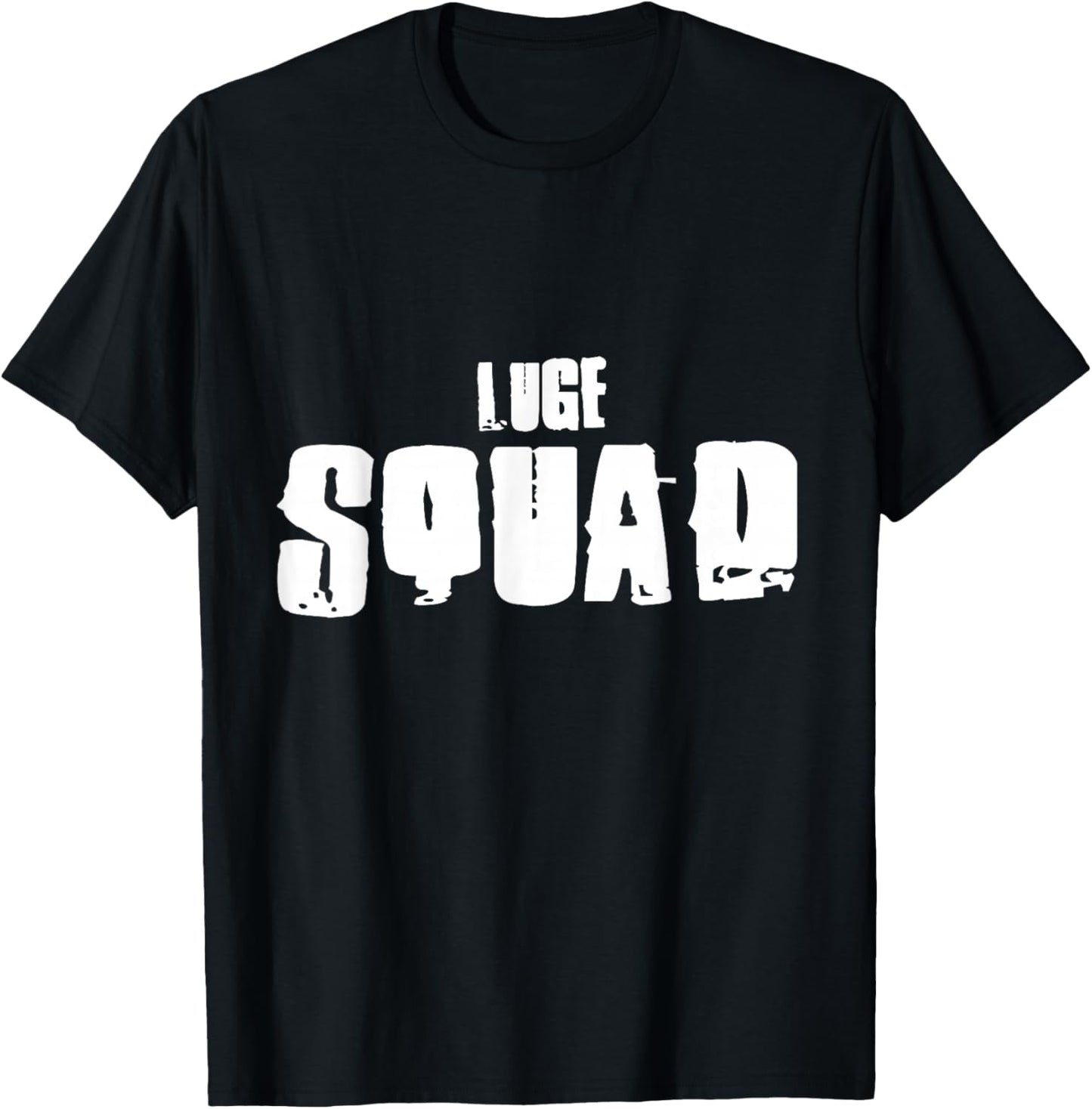 Luge Squad for Lugers T-Shirt - T-Shirt | Black