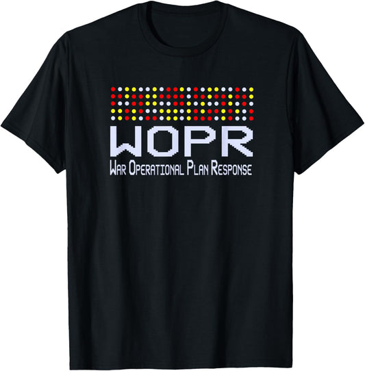 War Games Classic 80s WOPR T-Shirt - T-Shirt | Black