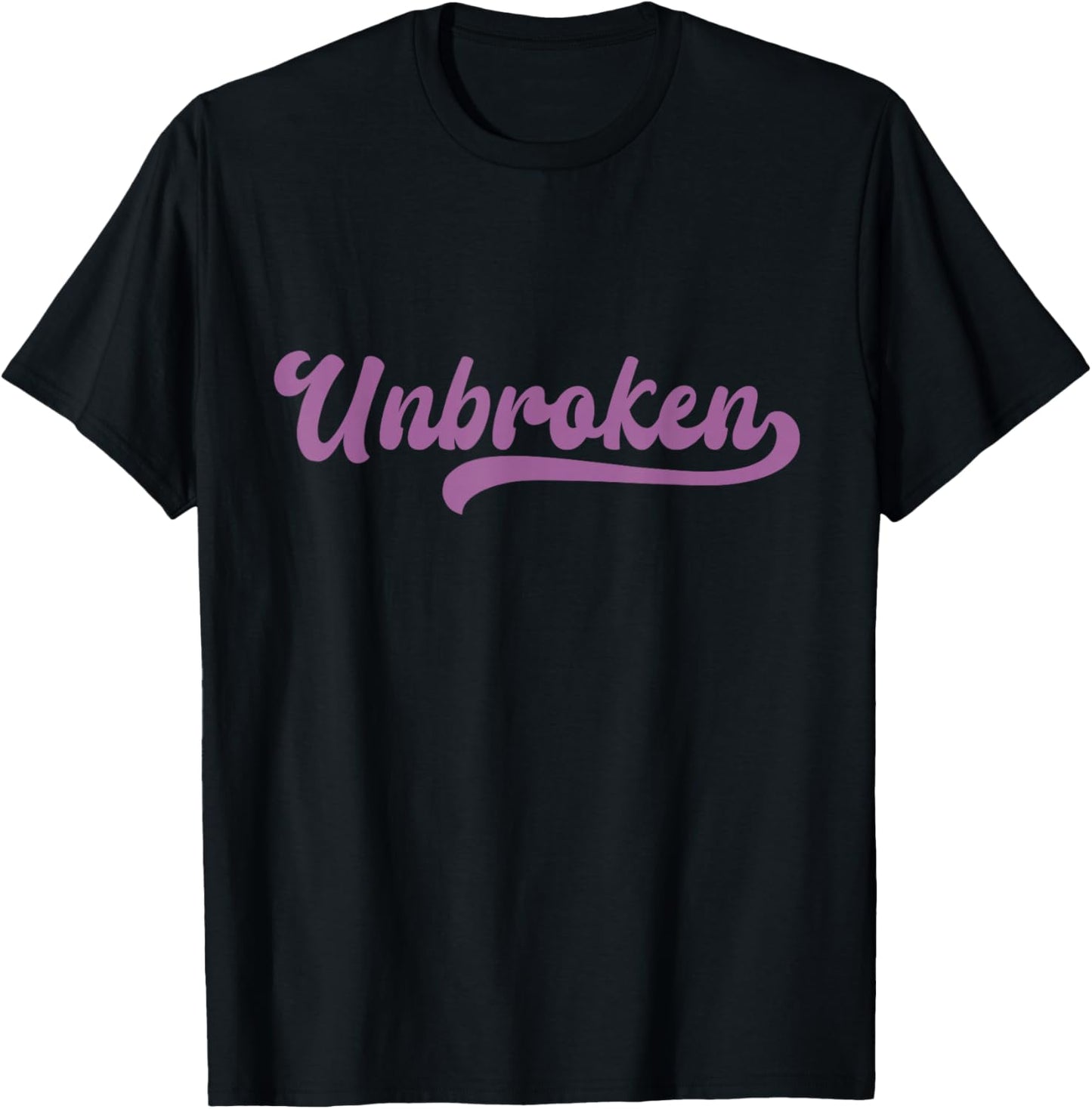 Unbroken Body Mind Strong Gym Motivation Freedom Peace T-Shirt - T-Shirt | Black