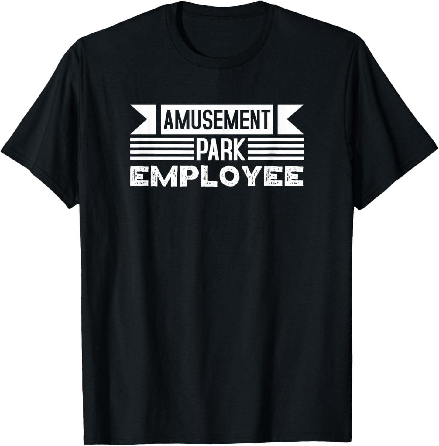 Amusement Park Employee Uniform Theme Job Pride T-Shirt - T-Shirt | Black