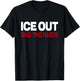 Vintage ICE Out End The Raids US Flag Distressed Men Women T-Shirt - T-Shirt | Black
