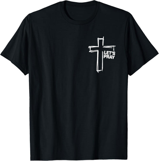 Need Prayer Tap My Shoulder, Let's take it to god Together T-Shirt - T-Shirt | Black