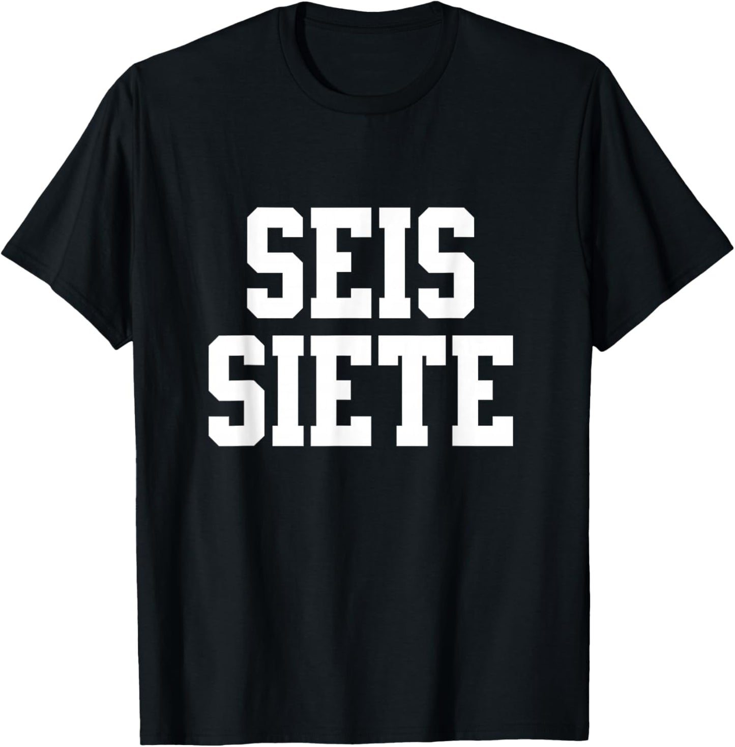 SEIS Siete T-Shirt - T-Shirt | Black
