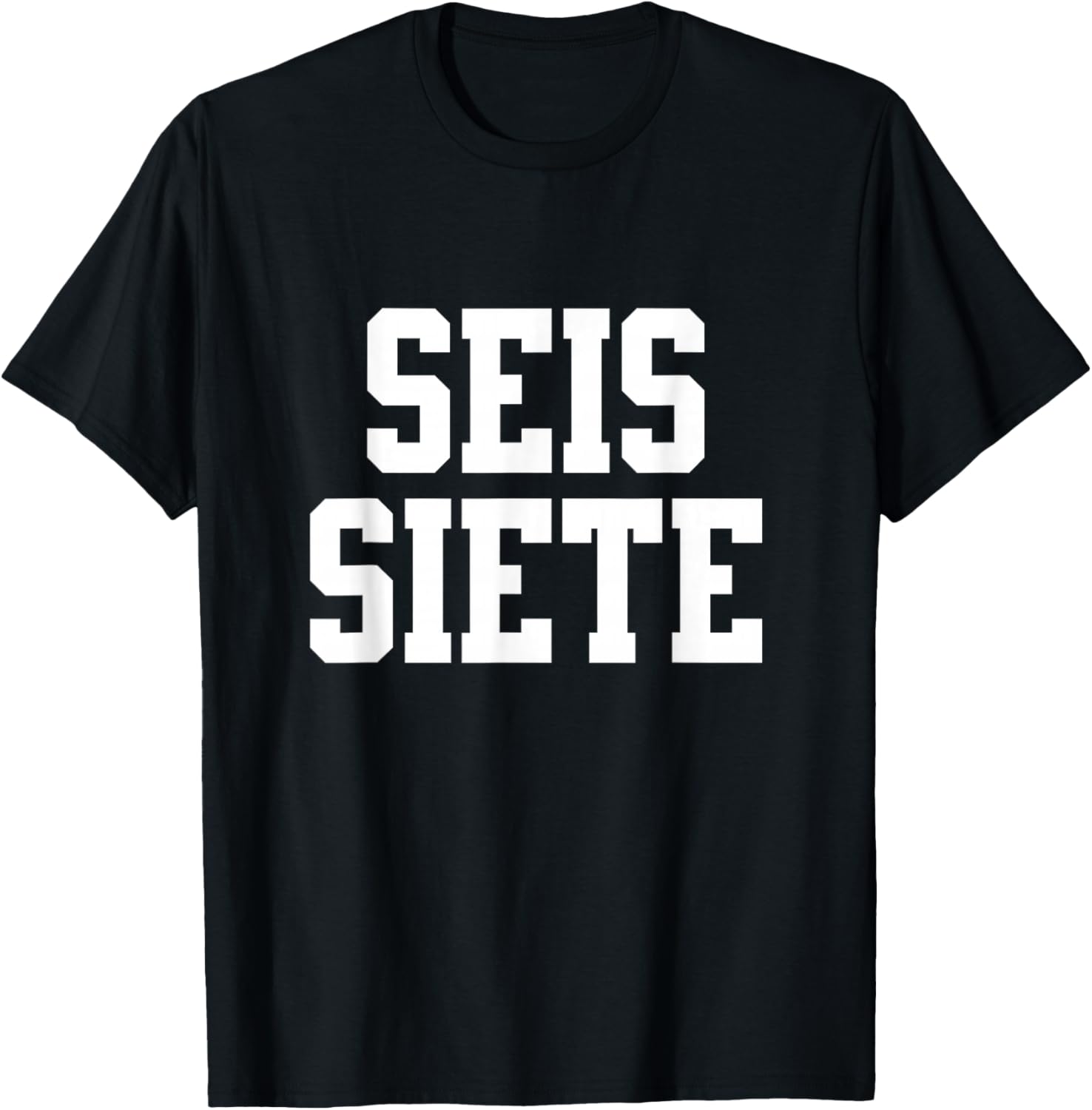 SEIS Siete T-Shirt - T-Shirt | Black