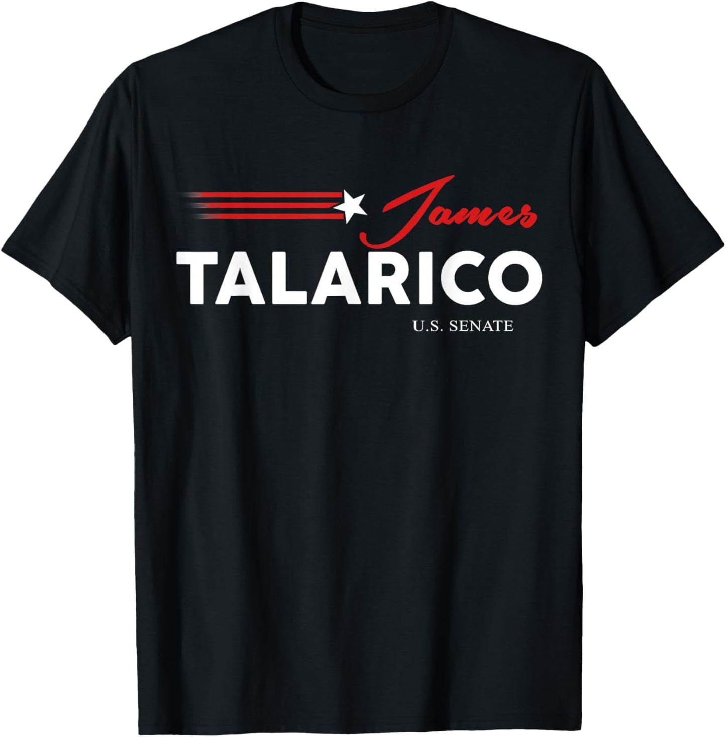 James Talarico for U.S. Senate from Texas 2026 Retro US Flag T-Shirt - T-Shirt | Black