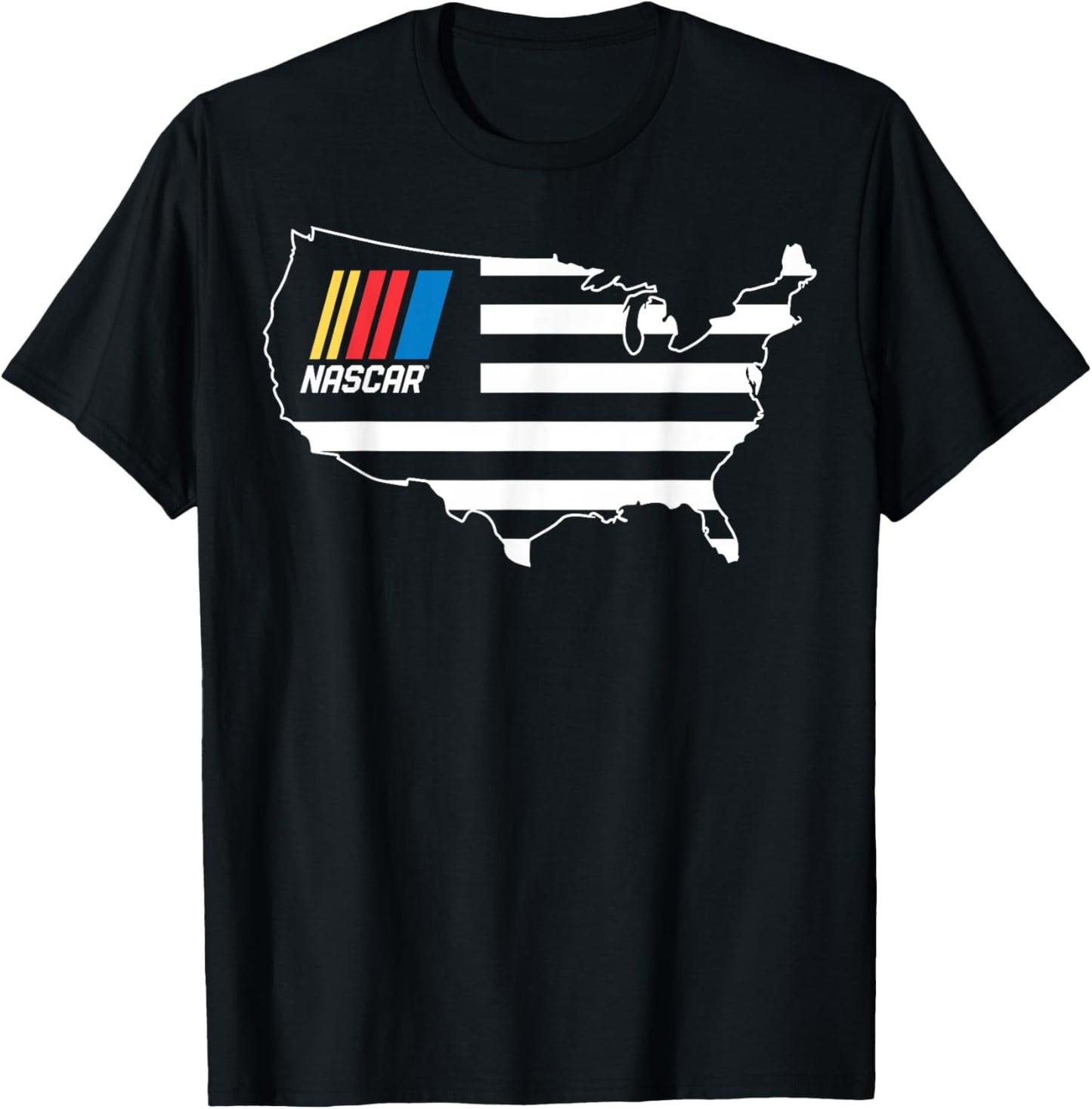 NASCAR - USA Map T-Shirt - T-Shirt | Black