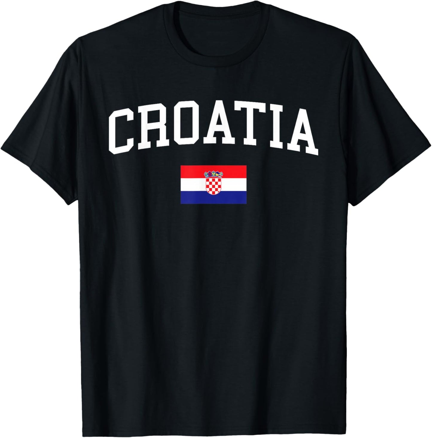 Croatian Flag Men Women Kids Croatia T-Shirt - T-Shirt | Black