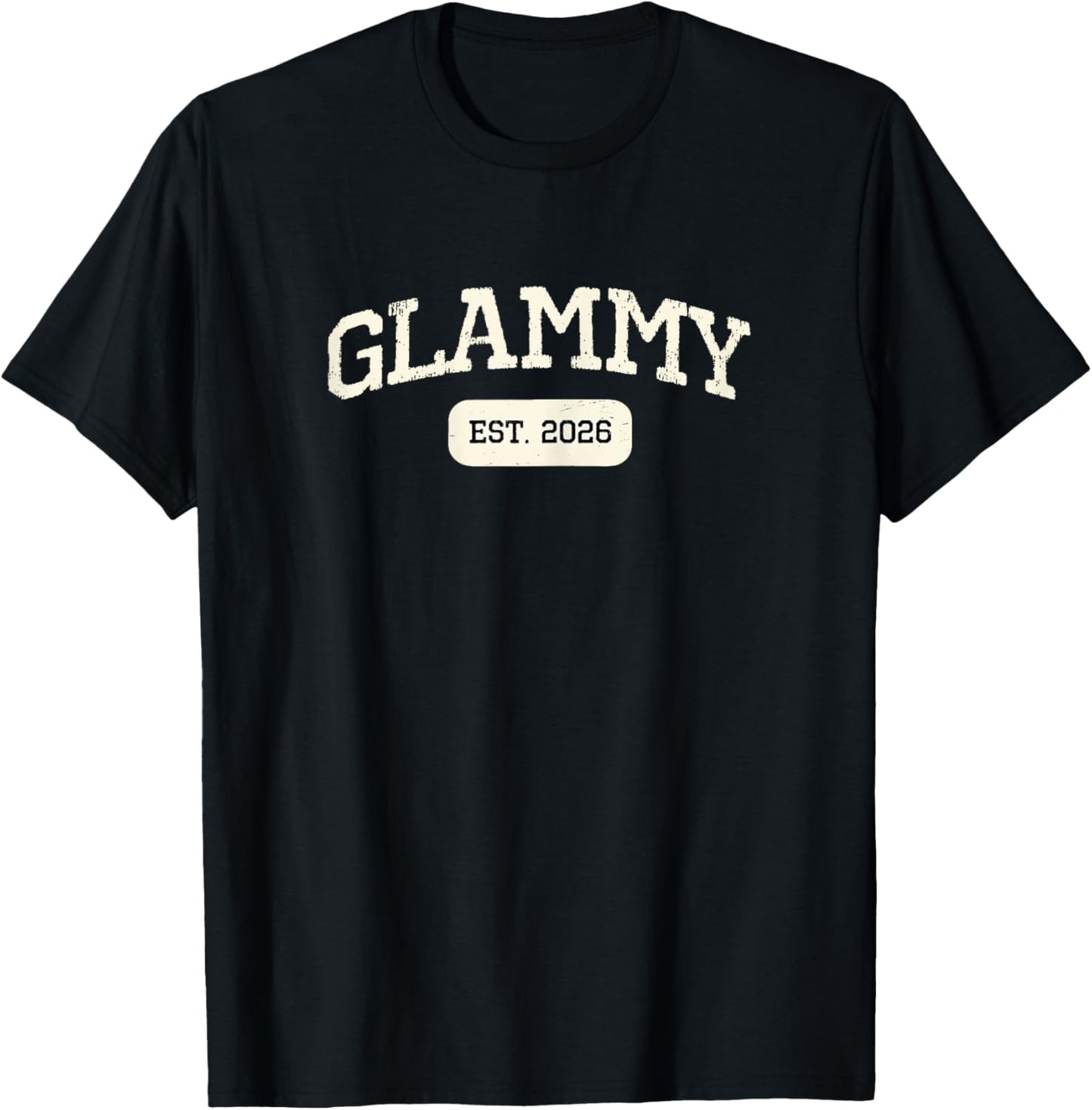 New Glammy Est 2026 1st First Time Pregnancy Announcement T-Shirt - T-Shirt | Black