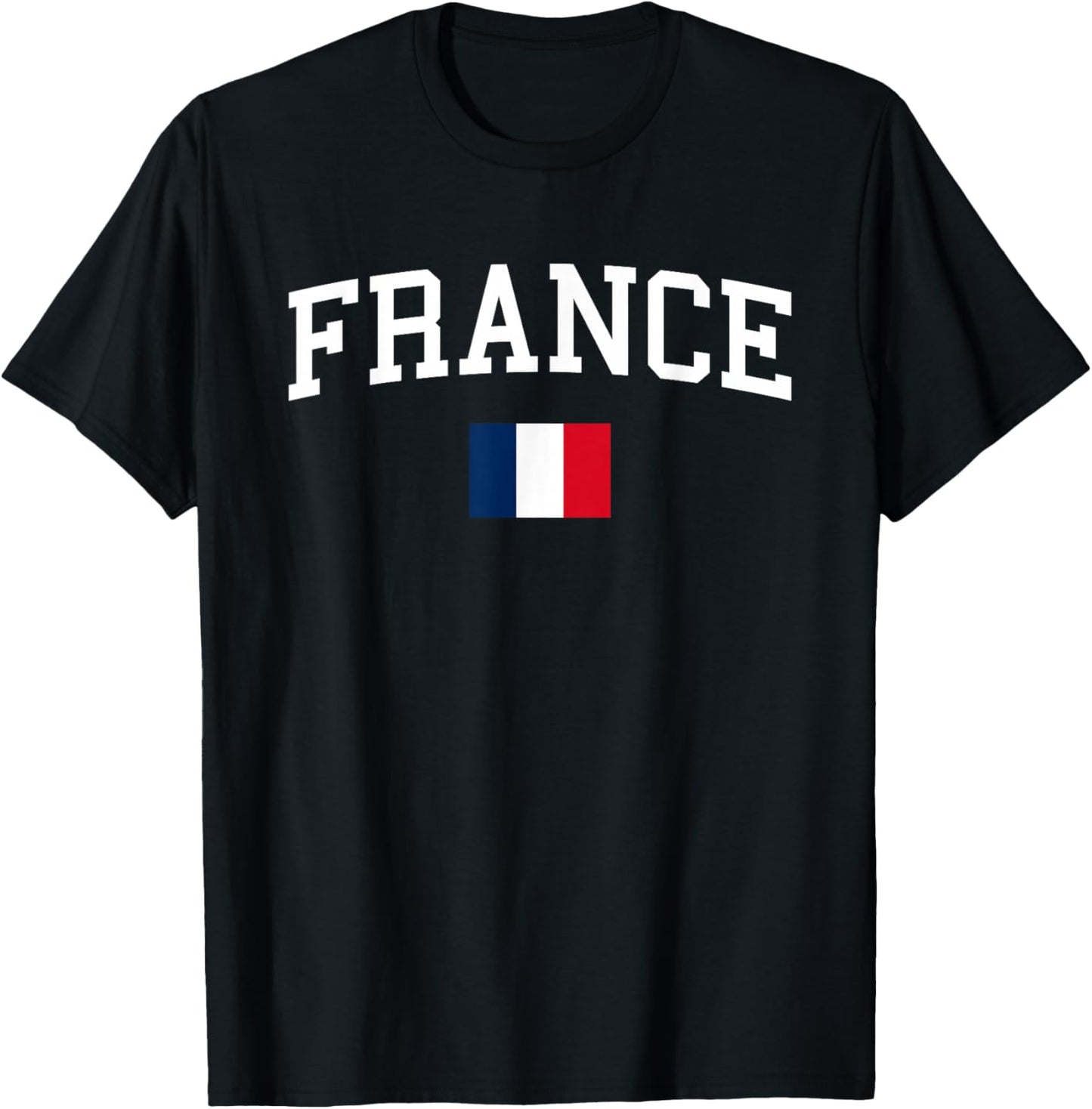 French Flag Men Women Kids France T-Shirt - T-Shirt | Black