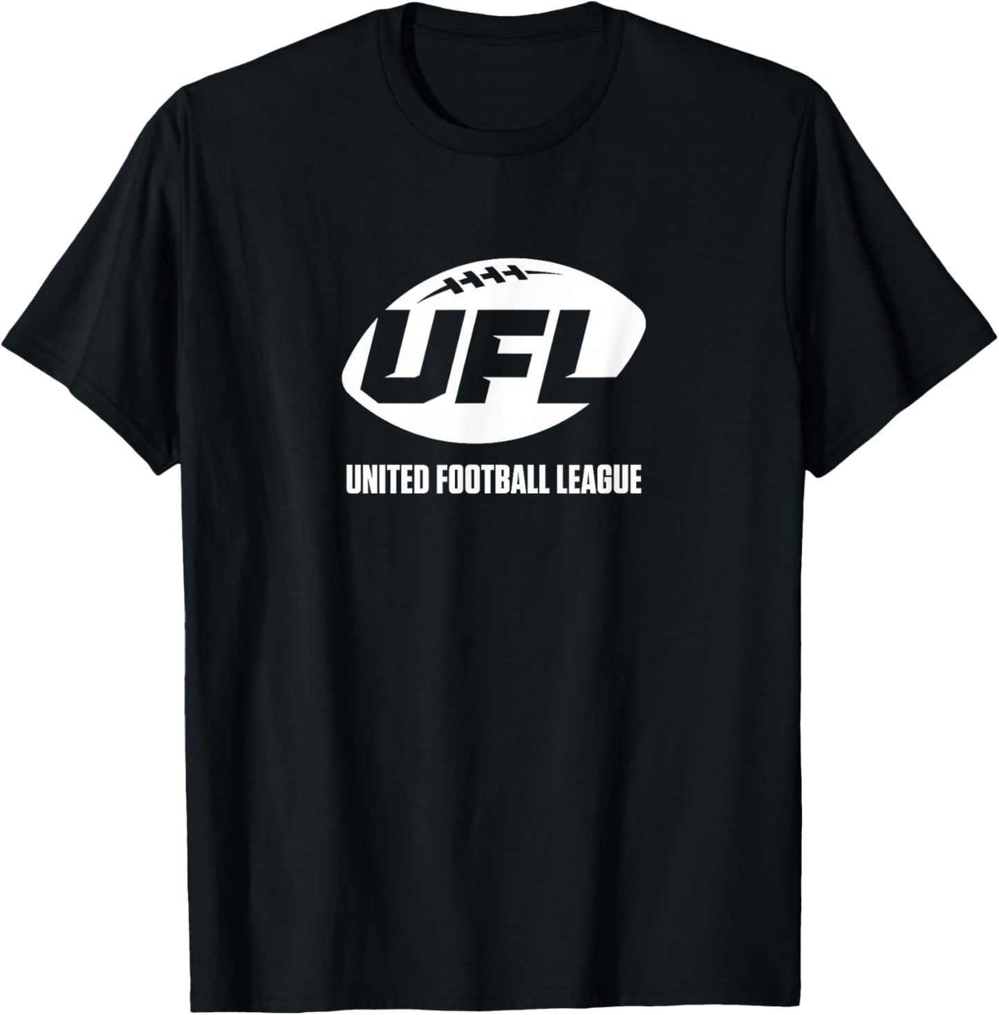 UFL Primary Logo (Black) - United Football League T-Shirt - T-Shirt | Black