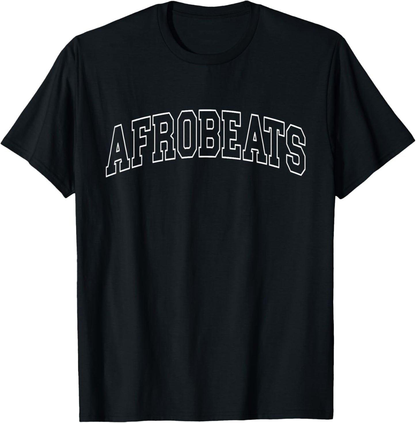 AFROBEATS Varsity College University School Campus T-Shirt - T-Shirt | Black