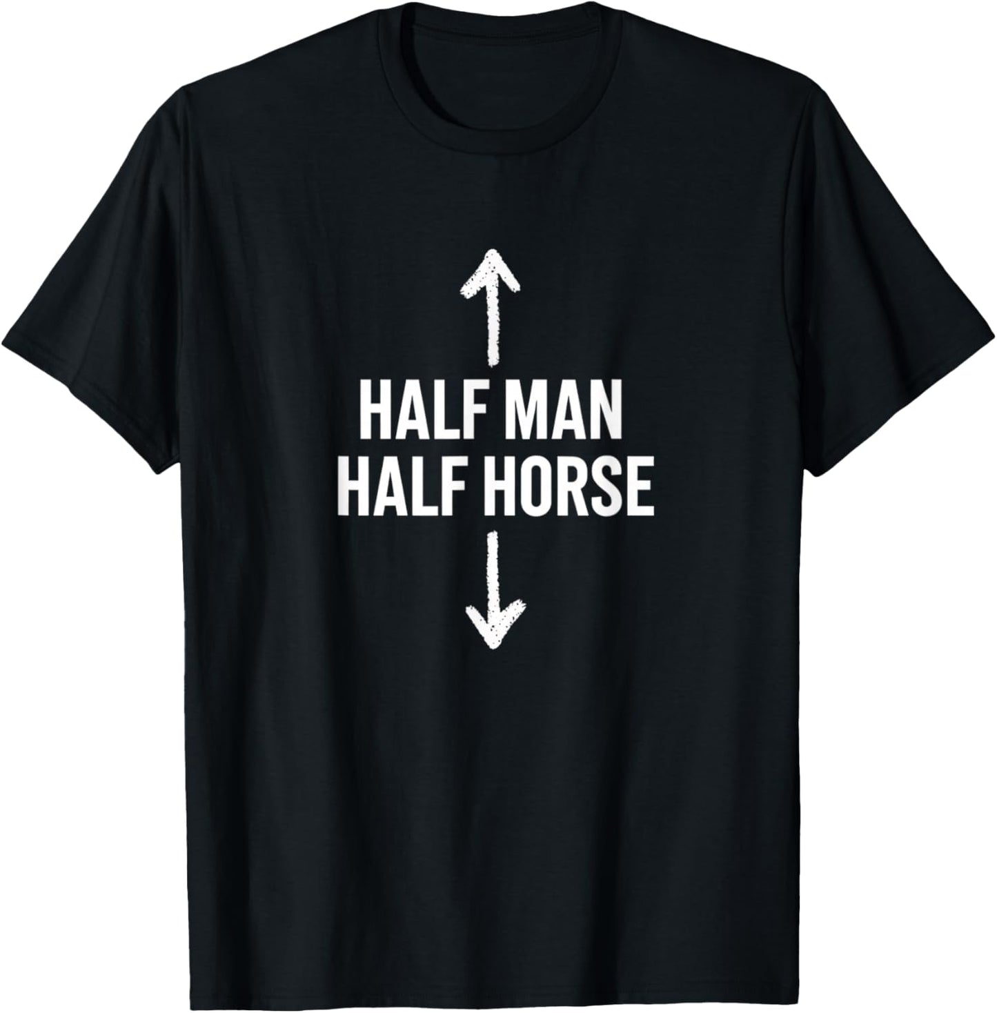 Half Man Half Horse Funny Farm Animal Centaur T-Shirt - T-Shirt | Black