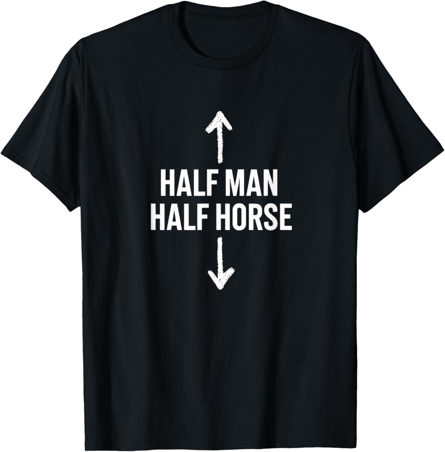 Half Man Half Horse Funny Farm Animal Centaur T-Shirt - T-Shirt | Black