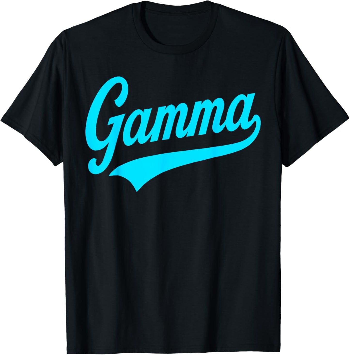 Streetwear Retro Gamma Blue Matching T-Shirt - T-Shirt | Black