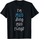 I'm Milo Doing Milo Things. Funny Name Design for Boys T-Shirt - T-Shirt | Black