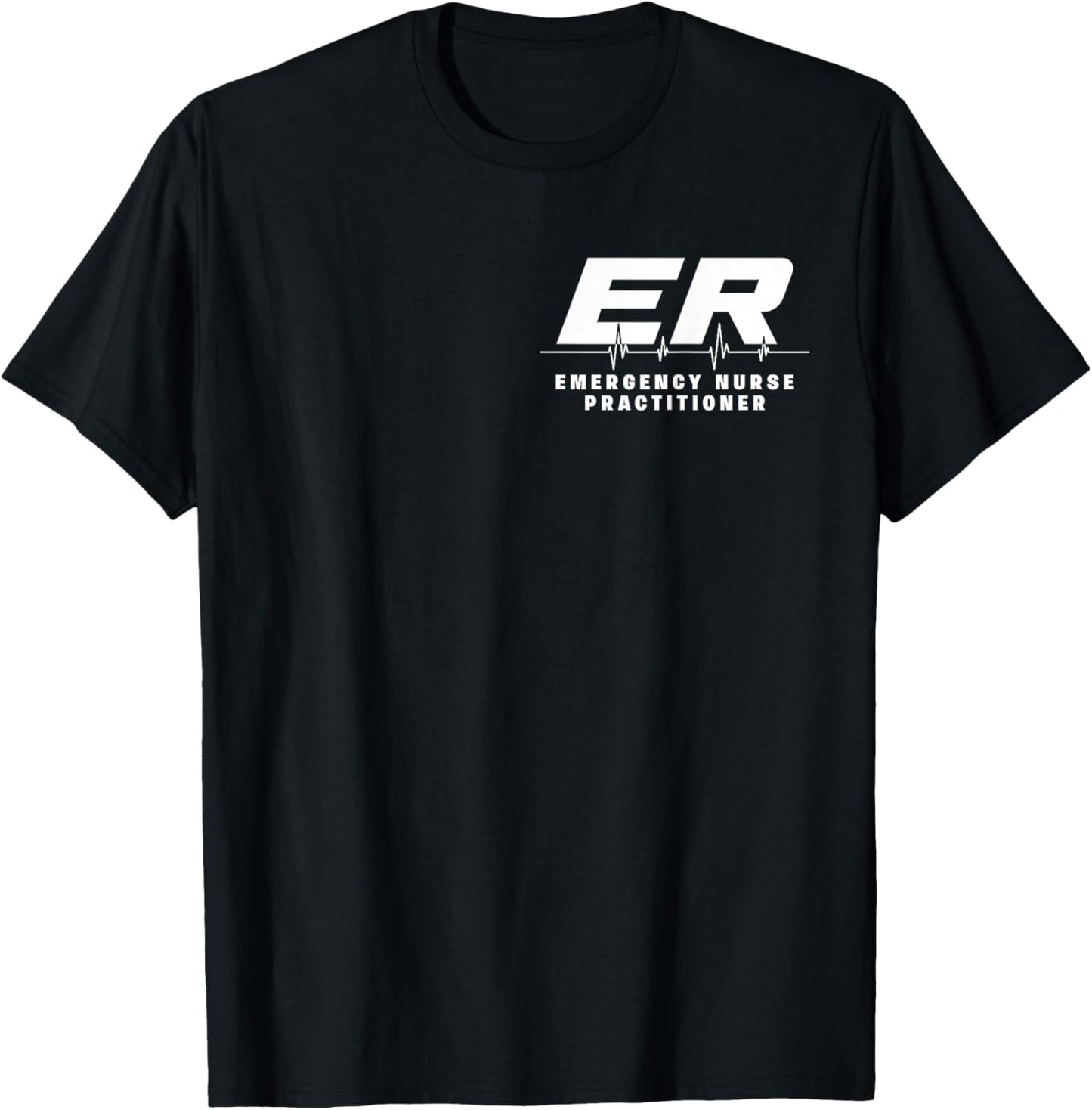 ER Emergency Nurse Practitioner Hospital Medical Uniform T-Shirt - T-Shirt | Black