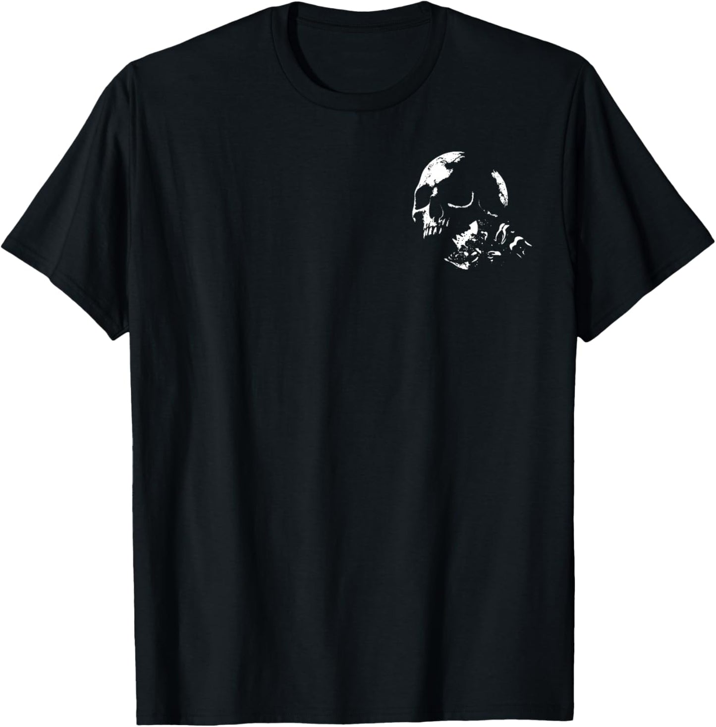 Psalm 3:7 Vintage Skull Christian Religious Bible 2 Sides T-Shirt - T-Shirt | Black
