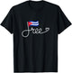 Free Cuba Flag - Cuban Freedom Word Art T-Shirt - T-Shirt | Black
