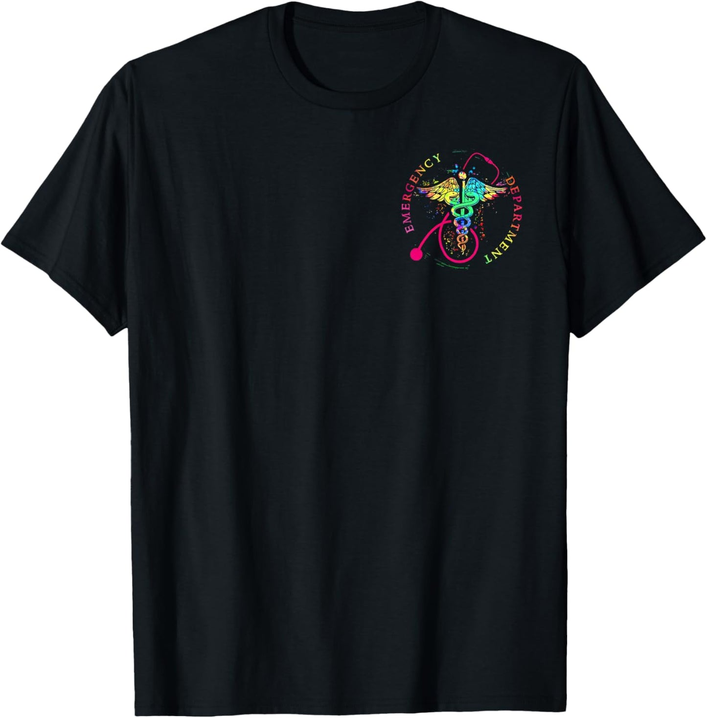 Emergency Department Shirt 2 Sided Emergency Room Healthcare T-Shirt - T-Shirt | Black