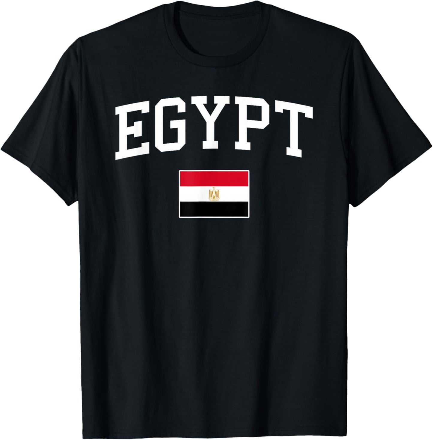 Egyptian Flag Men Women Kids Egypt T-Shirt - T-Shirt | Black