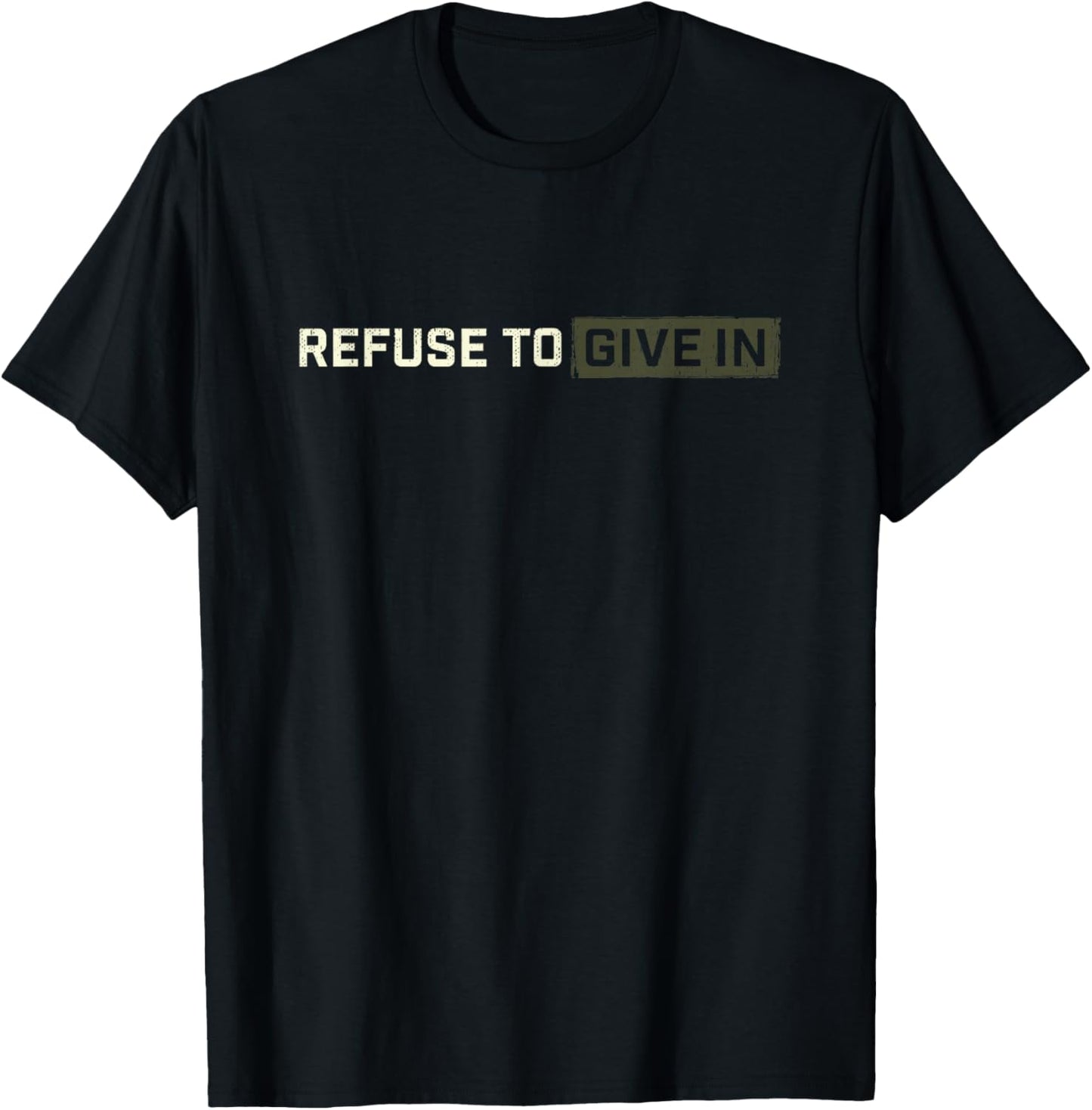 Being Broken is Acceptable Giving up is not T-Shirt - T-Shirt | Black
