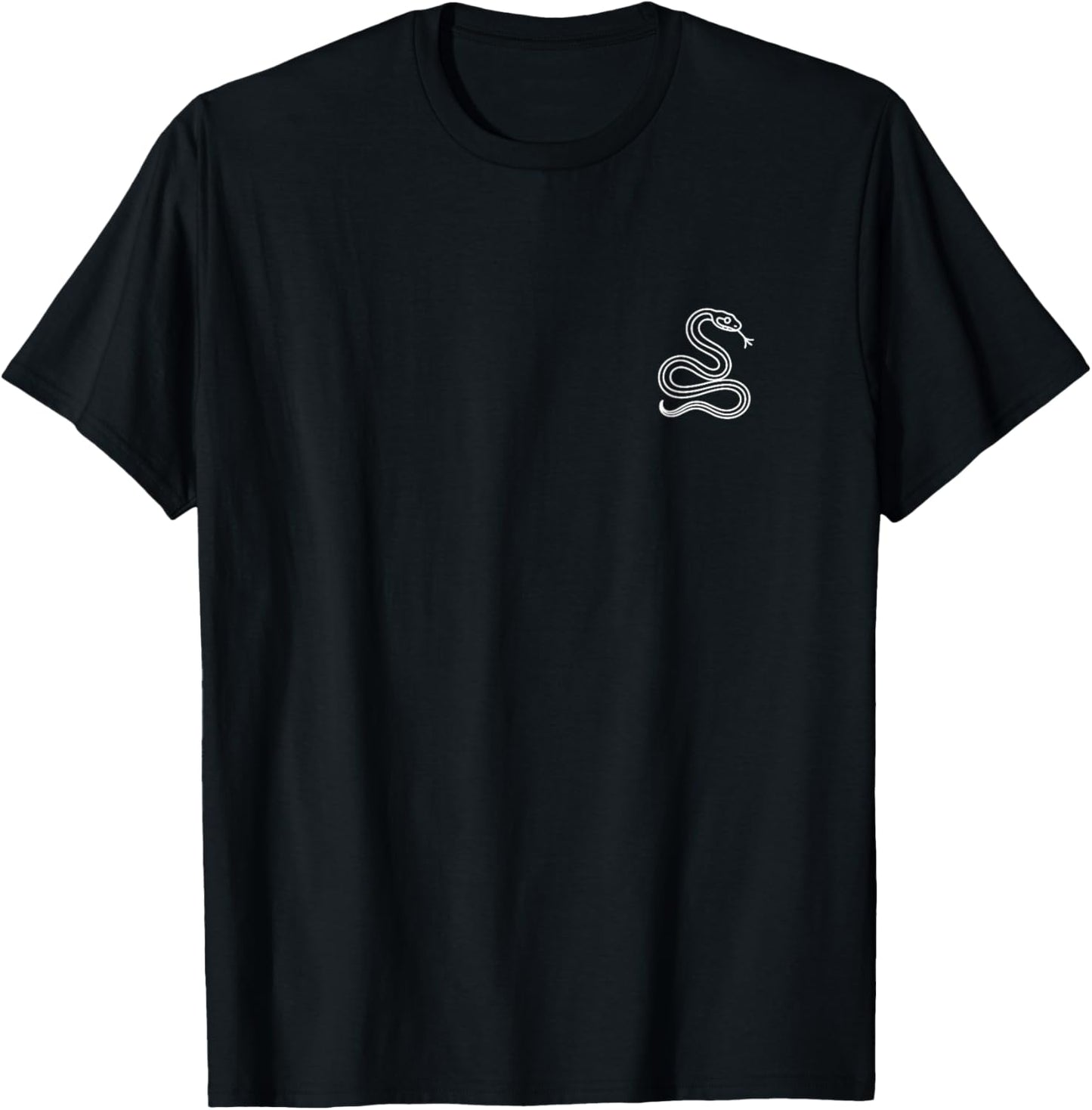 Snake Minimalist Line Art Ball Python Corn Snakes T-Shirt - T-Shirt | Black
