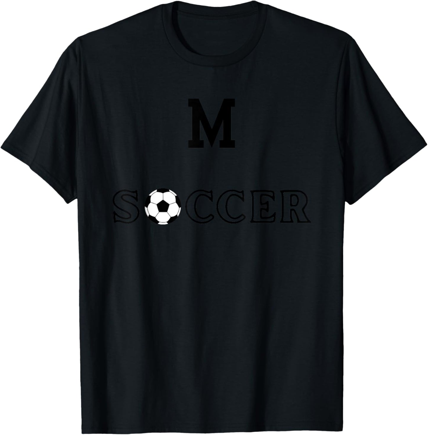 M Soccer T-Shirt - T-Shirt | Black